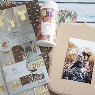 DIY Decou-Page Papers Holiday Photo Frame